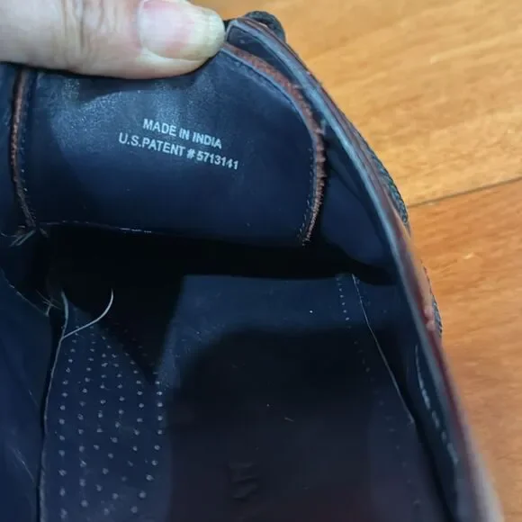 Cole Haan Mens Cap Toe C10840 Burgundy Leather Lace-up Oxfords Madison SZ 10.5M - Picture 13 of 15